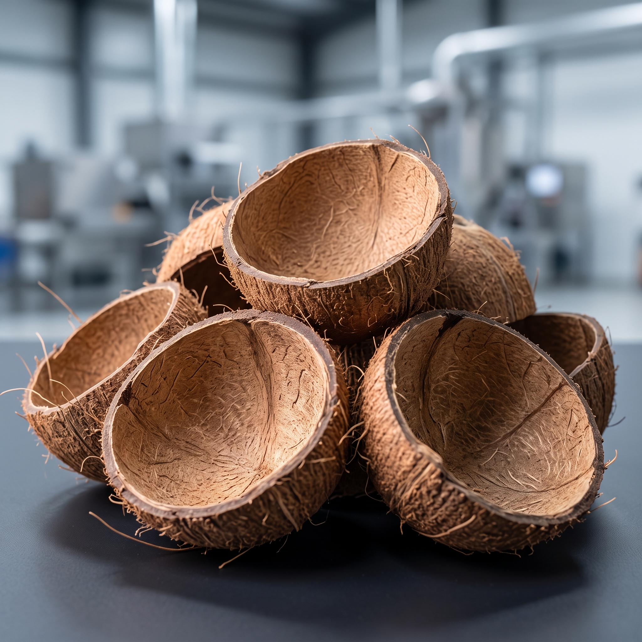 Coconut shell raw material